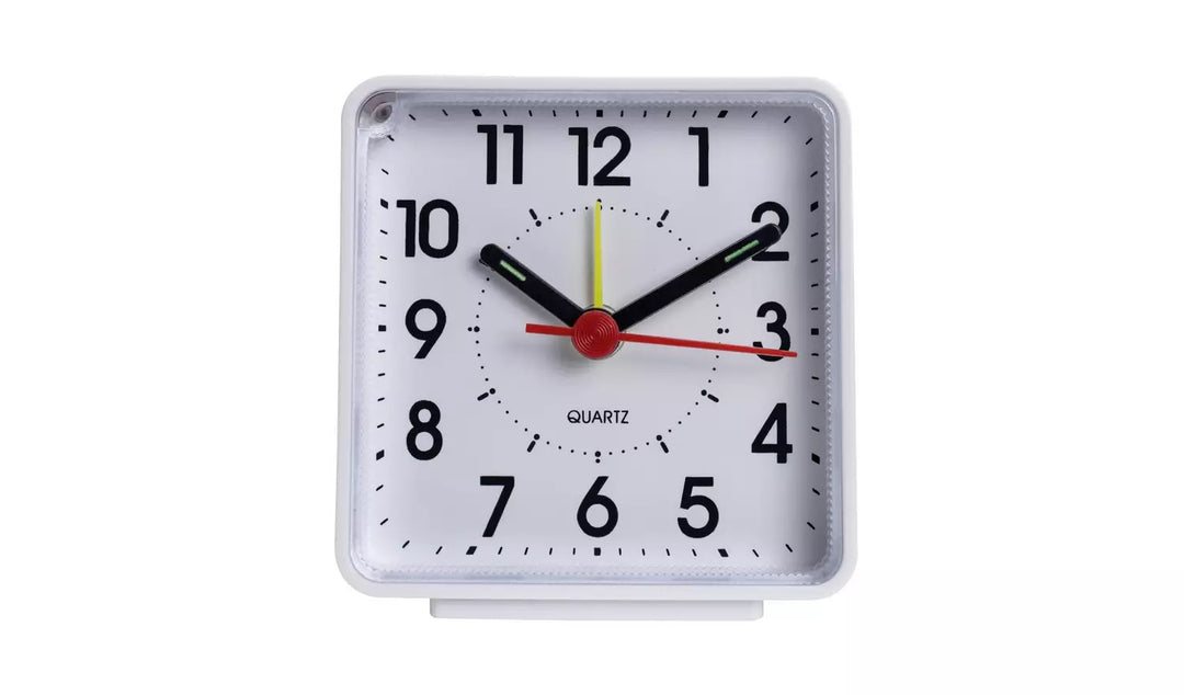 Habitat Analogue Alarm Clock - White
