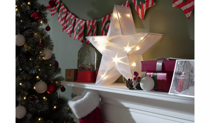 Home Acrylic Moving Lights Christmas Star Decoration