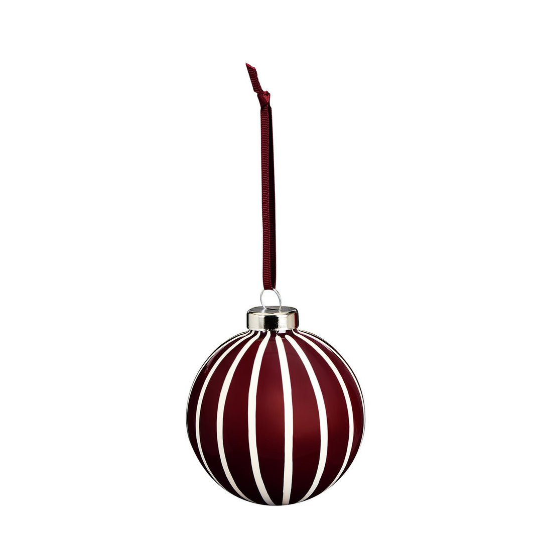 Home Pack of 4 Glass Christmas Bauble - Multicolour