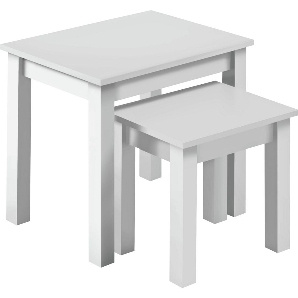 Nest of 2 Tables - White