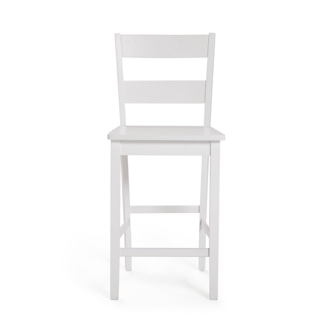 Home Chicago Solid Wood Bar Stool - White