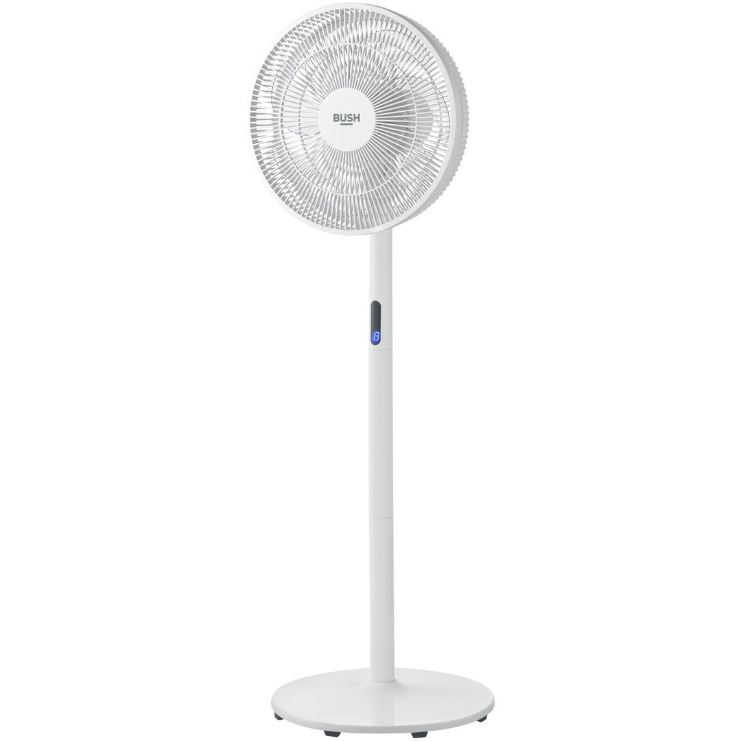 Bush White Pedestal Fan with Remote Control - 16 Inch