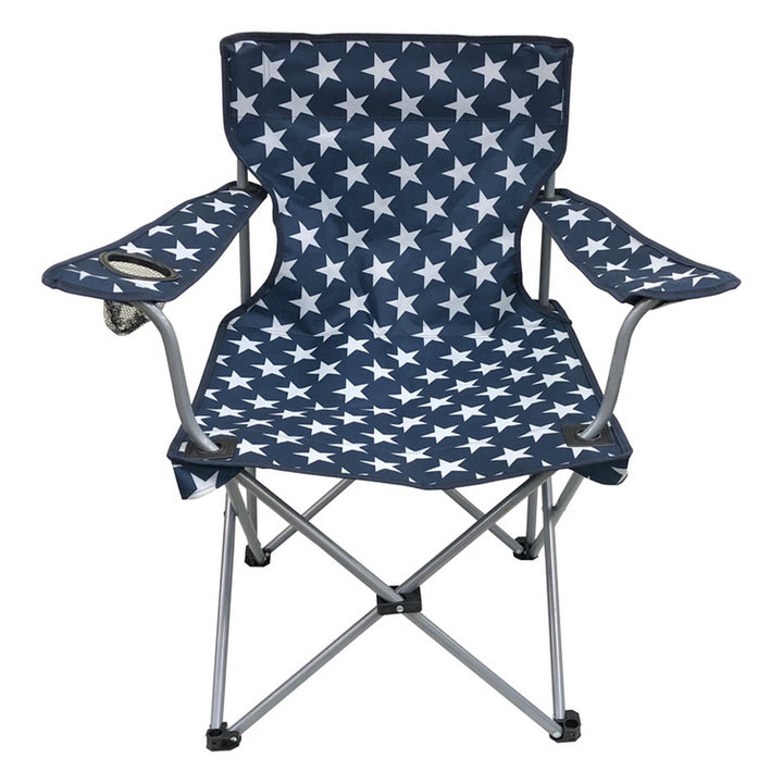 Pro Action Star Print Polyester Adults Folding Camping Chair