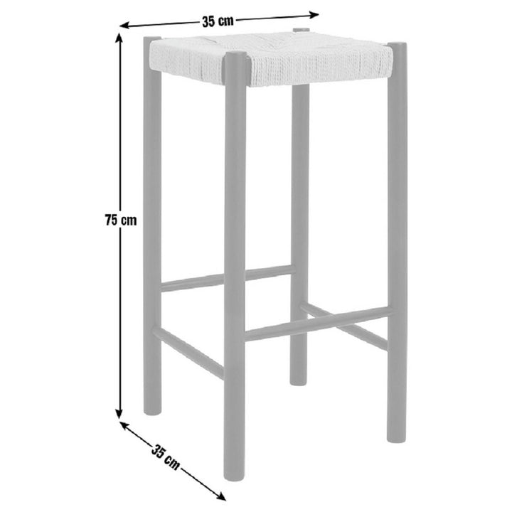 Habitat Hanna Oak Bar Stool - Walnut