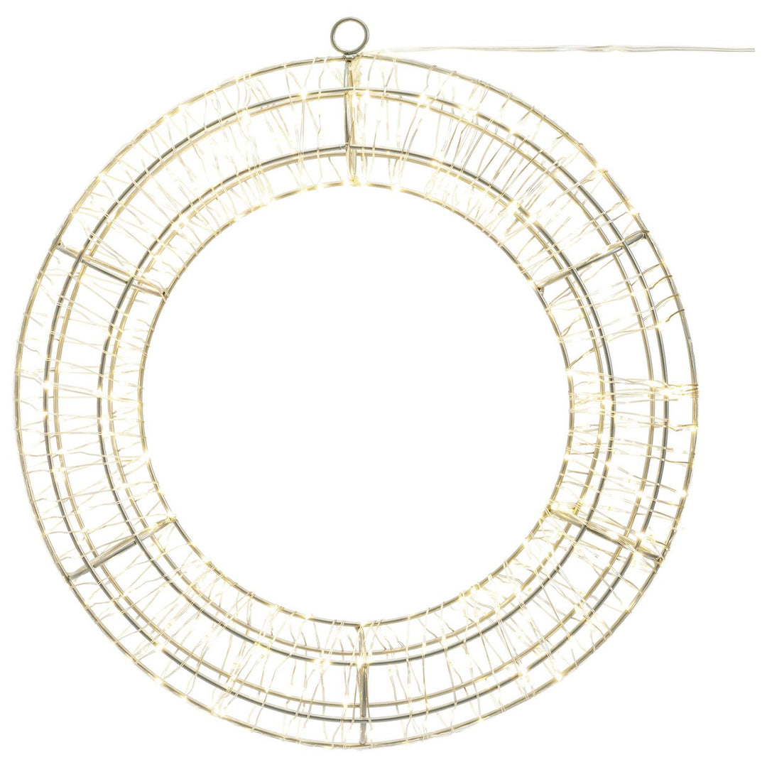 Habitat Warm White LED Christmas Wreath of Lights