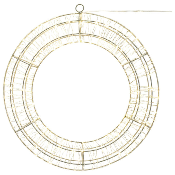 Habitat Warm White LED Christmas Wreath of Lights