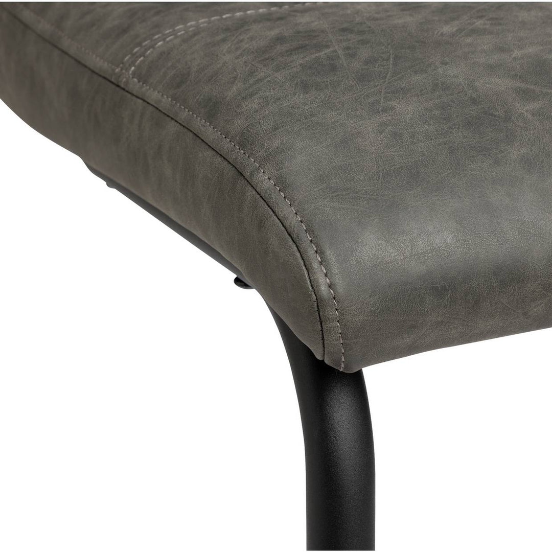 Home Baylor Faux Leather Counter Bar Stool - Grey