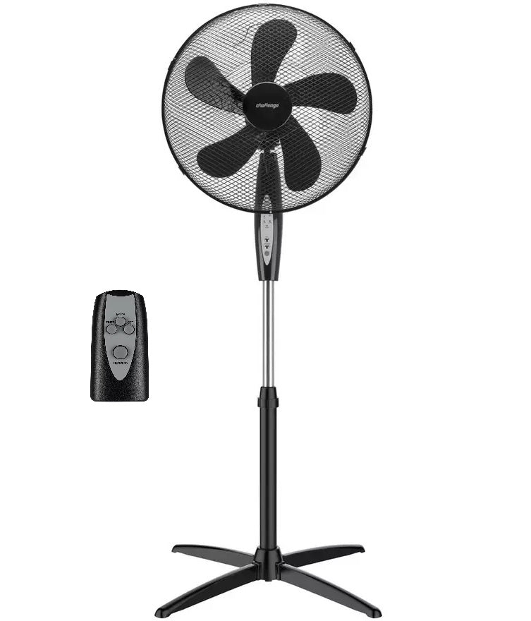 Challenge 16 Inch Digital Pedestal Fan - Black