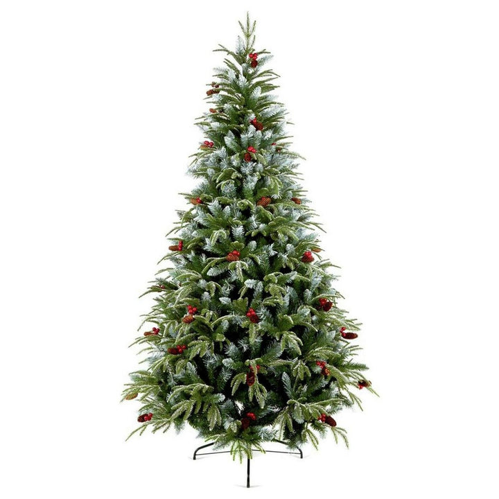Premier Decorations 7ft New Jersey Spruce Berry &amp; Cone Christmas Tree - Green