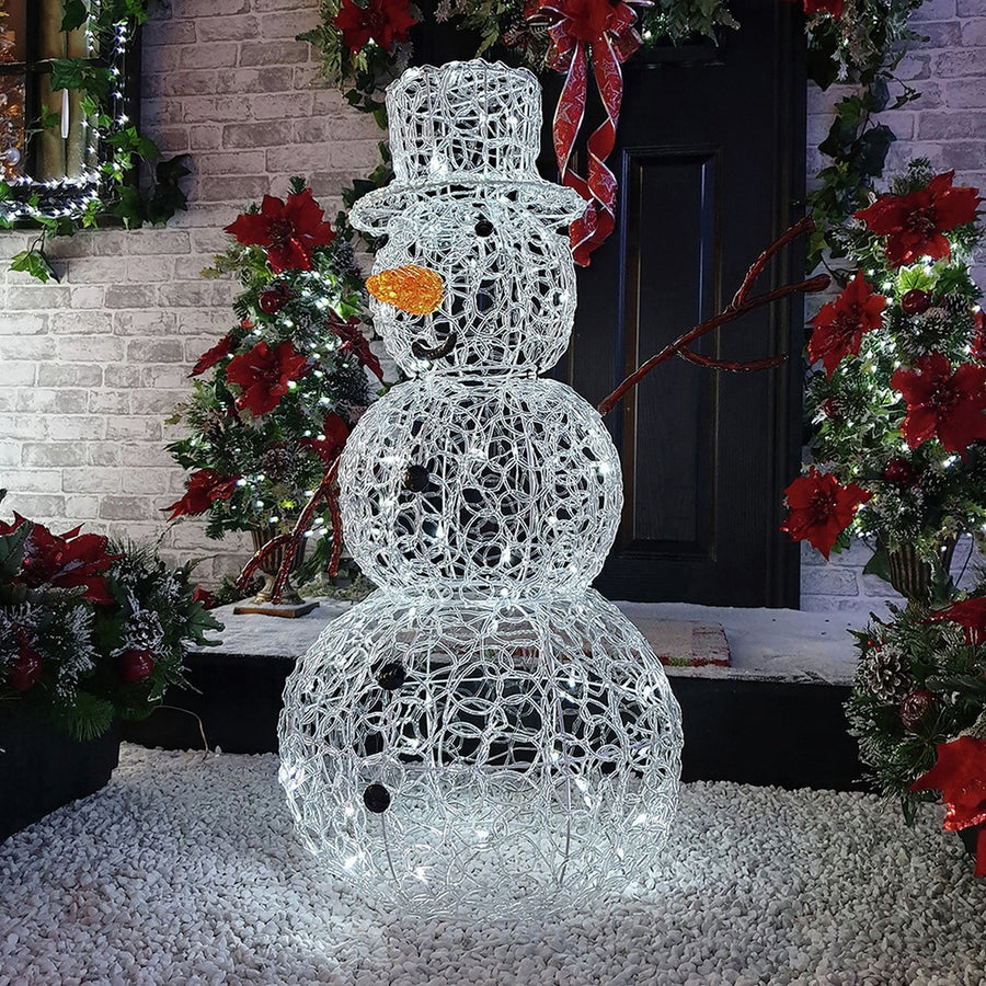 Premier Decorations Christmas Acrylic Snowman Decoration