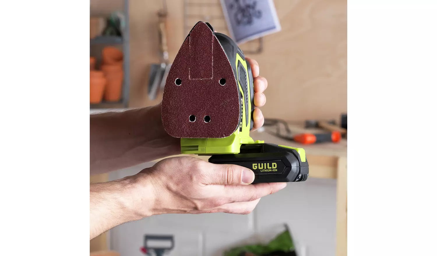 Guild Cordless Orbital Detail Sander 18V GED Outlet