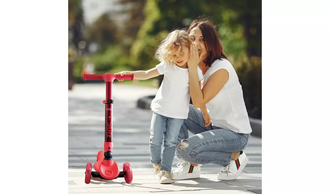 Zinc Flyte Folding Tri Scooter - Maple Red