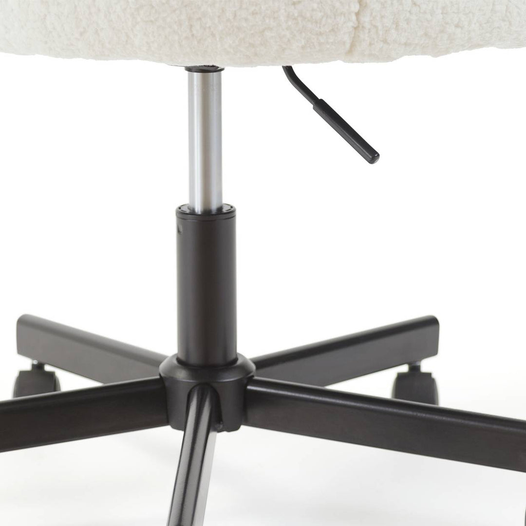 Habitat Sonny Fabric Office Chair - Black & White