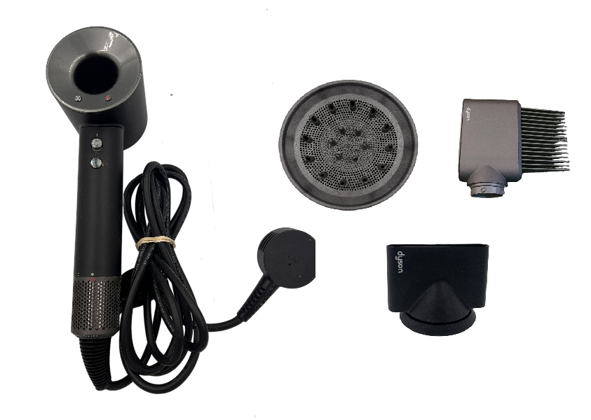 Dyson Supersonic Hair Dryer - Black / Nickel - With 3 Attachments