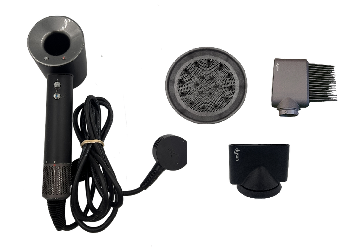 Dyson Supersonic Hair Dryer - Black / Nickel - With 3 Attachments
