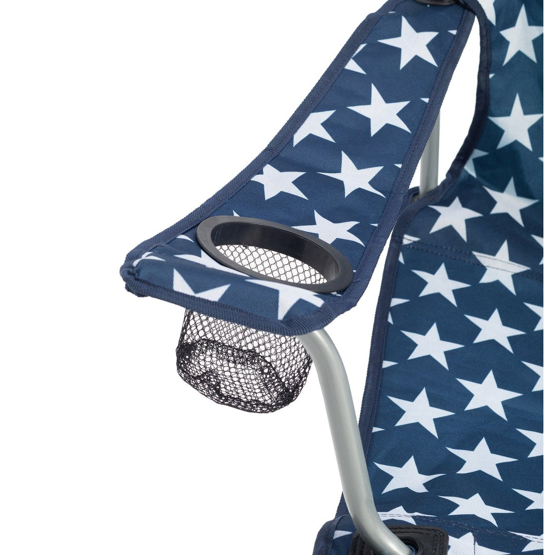 Pro Action Star Print Polyester Adults Folding Camping Chair