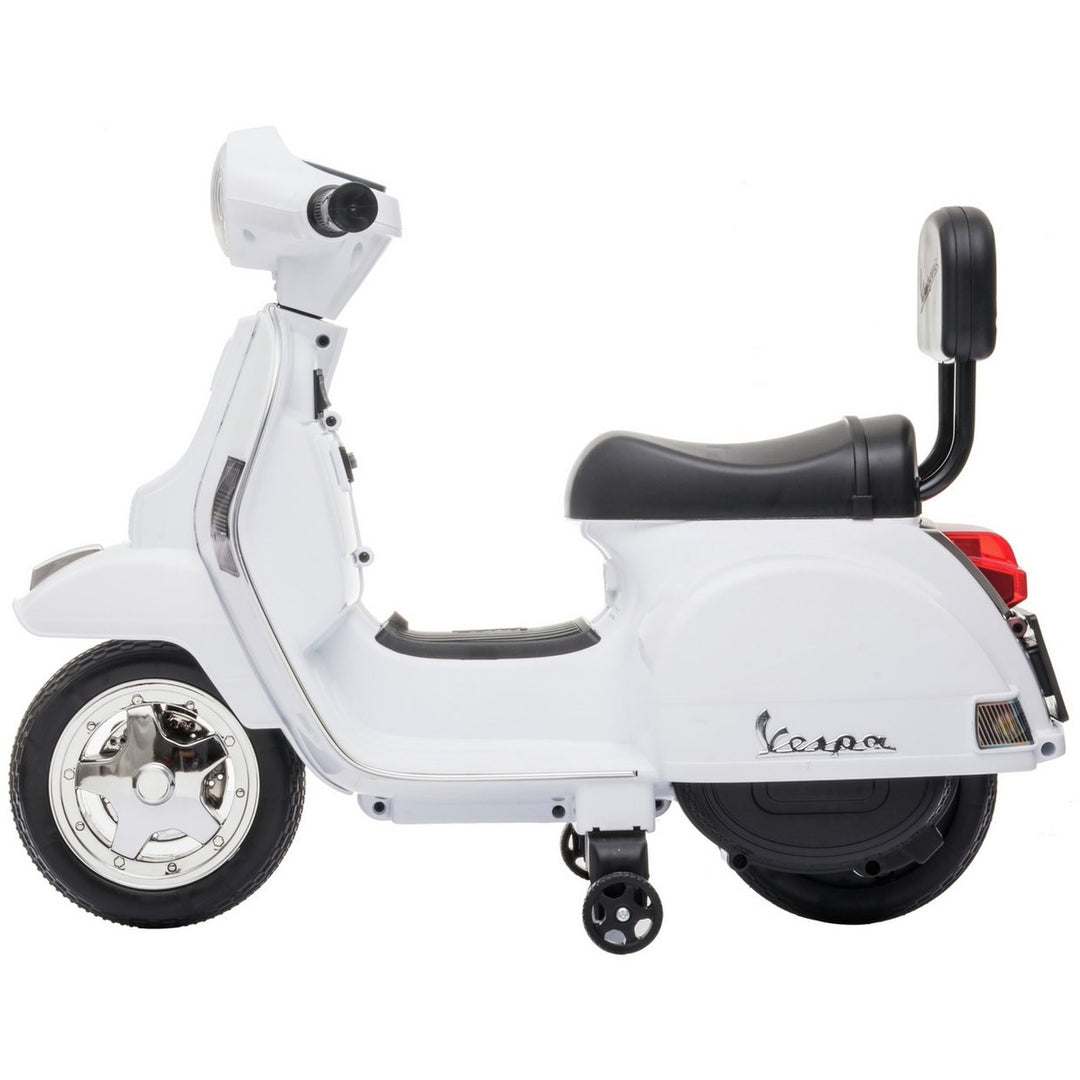 Vespa Licensed Kids Ride On Motorcycle 6V - White