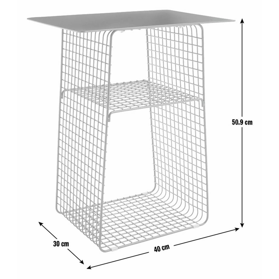 Habitat Cal Metal Bedside Table - Black