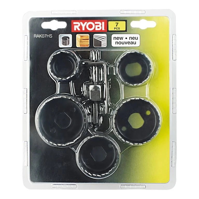 Ryobi RAK07HS Hole Saw Set (7 piece)