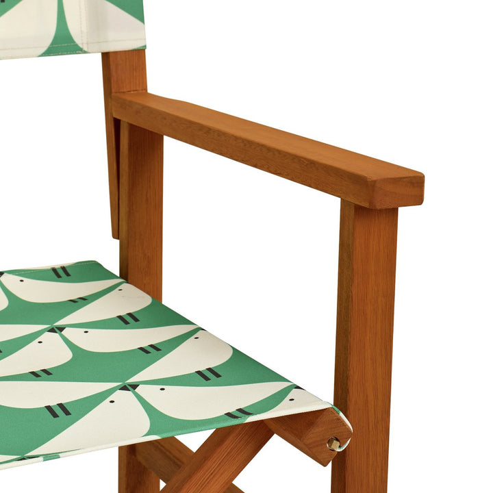 Habitat x Scion Folding Wooden Garden Director Chair - Lintu