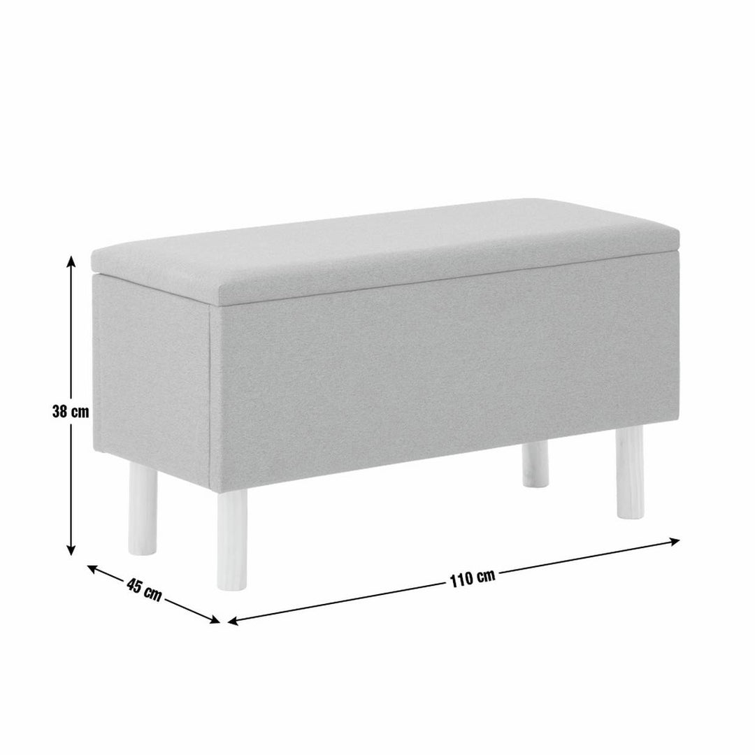 Habitat Olivia Large Ottoman Storage Box - Blue