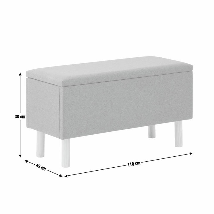 Habitat Olivia Large Ottoman Storage Box - Blue