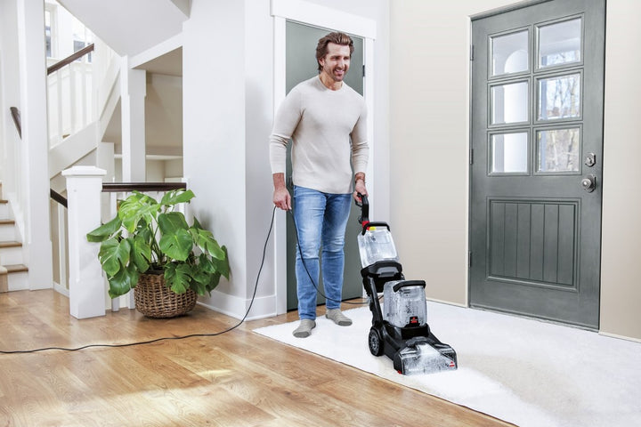 Bissell Powerclean 2X 3112E Upright Carpet Cleaner - Grey & Red