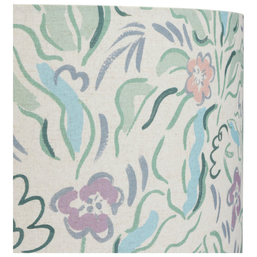 Habitat Bloomsbury Lilac & Blue Floral Drum Lampshade - 49cm