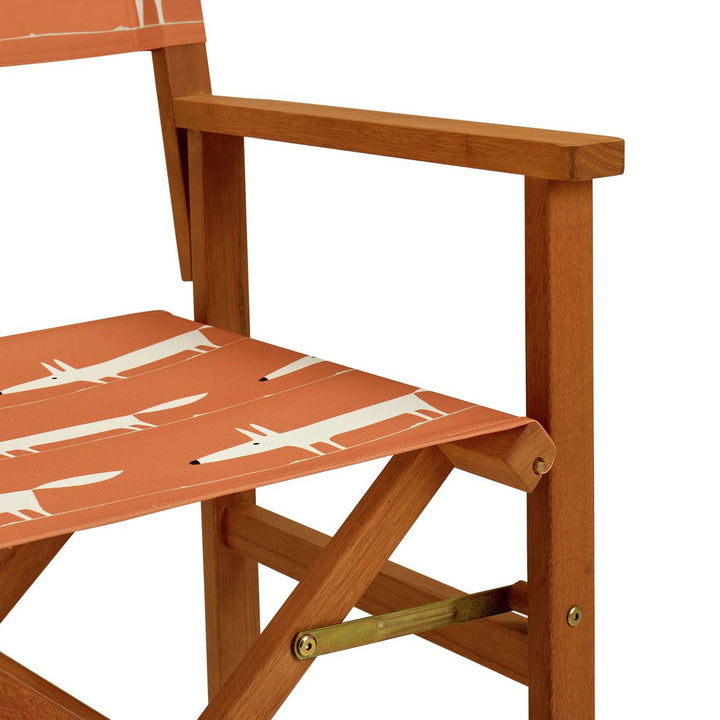 Habitat x Scion Folding Wooden Garden Director Chair - Mr Fox
