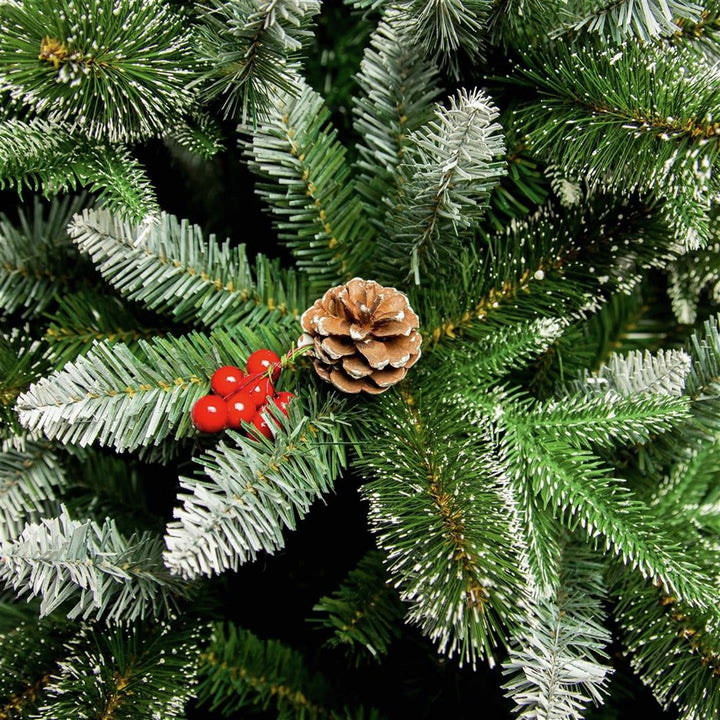 Premier Decorations 6ft New Jersey Spruce Berry & Cone Christmas Tree - Green