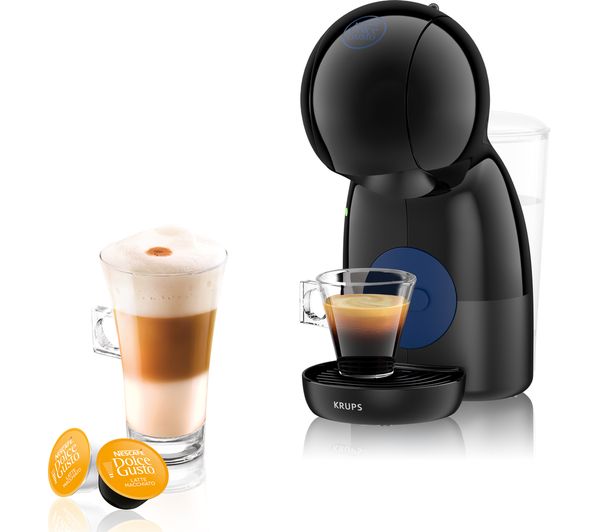 NESCAFE Dolce Gusto Piccolo XS Manual Coffee Machine by Krups - Black KP130540