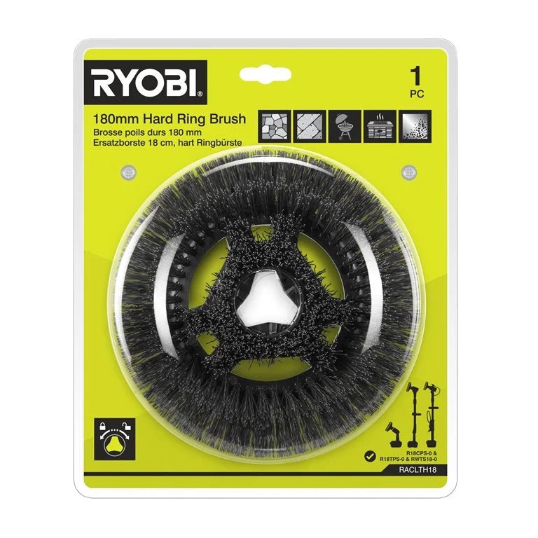Ryobi RACLTH18 180mm Hard Ring Brush