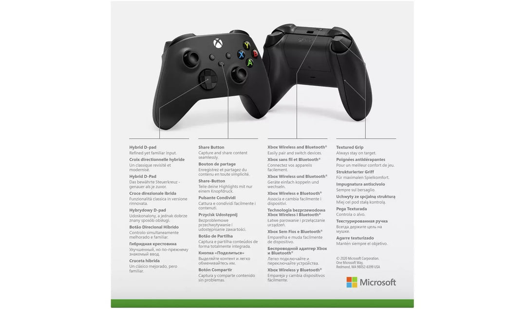 Official Xbox Series X & S Wireless Controller - Carbon Black