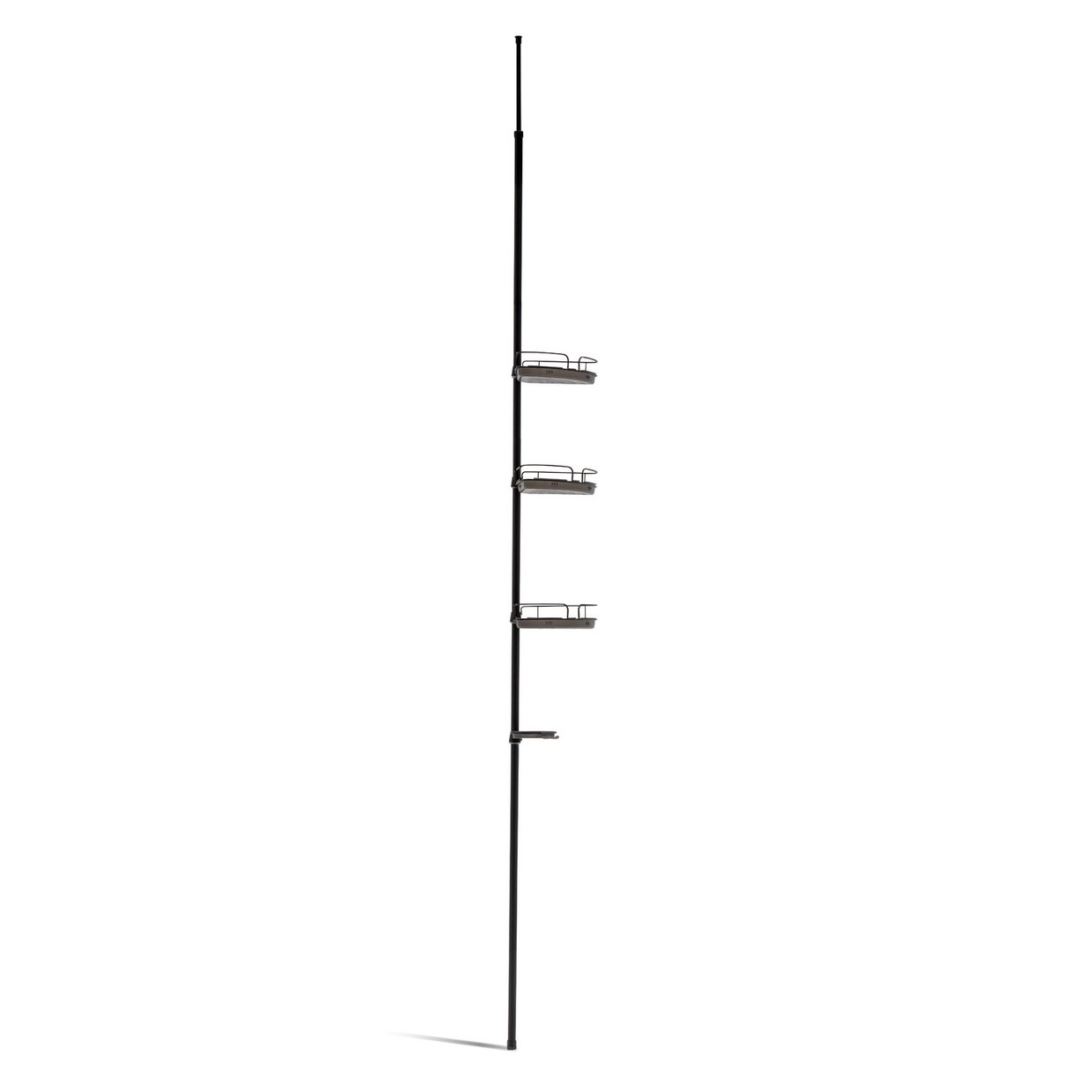 Home Shower Organiser Pole - Black