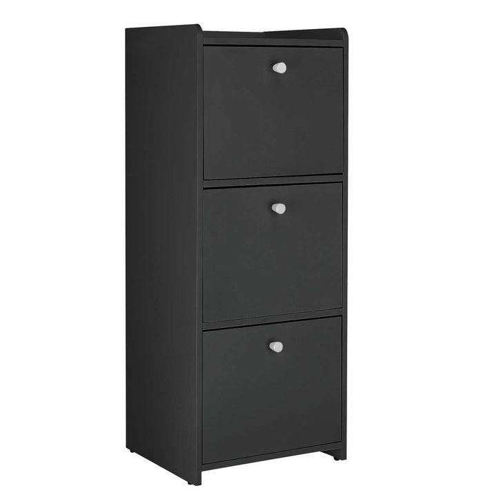 Home Prime 3 Drawer Bathroom Drawer Unit - Black