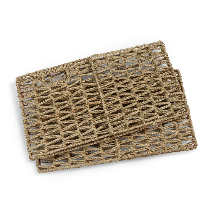 Habitat Set of 2 Seagrass Square Plus Boxes - Natural