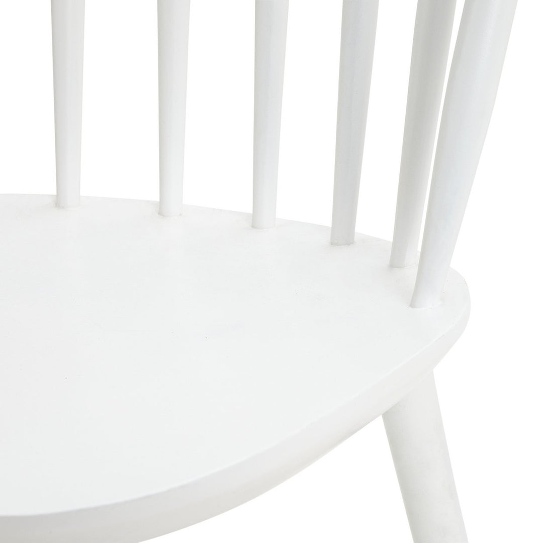Habitat Talia Pair of Solid Wood Dining Chairs - White