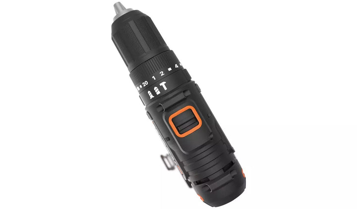 Worx WX370 Cordless Impact Drill and 30 Accessories - 20V