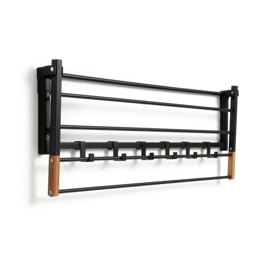 Home 4.5m Wall Mounted Clothes Airer with Hooks