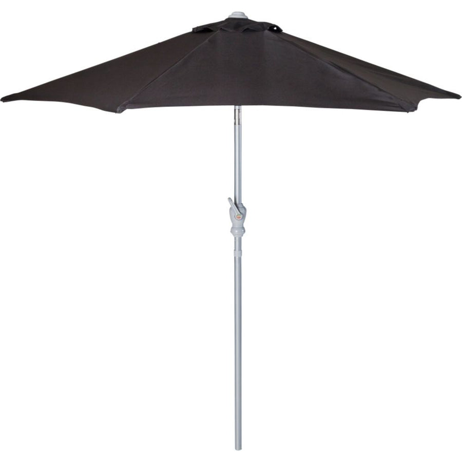 Home 2.1m Tilting Garden Parasol - Black