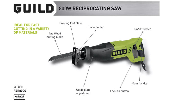 Guild Reciprocating Saw - 800W