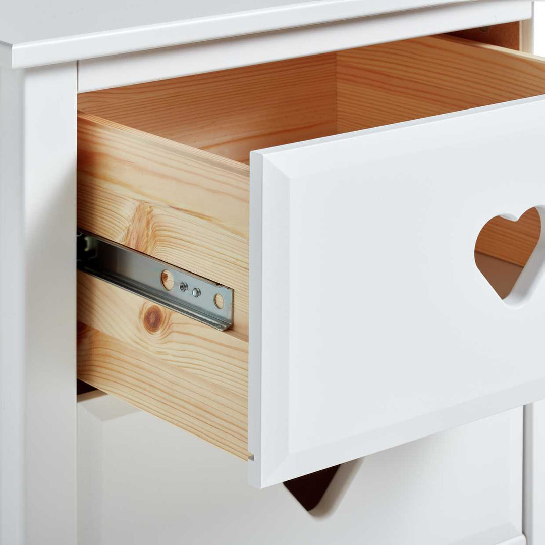 Home Kids Mia 2 Drawer Bedside Table - White