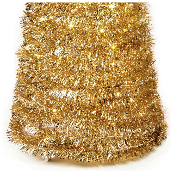 Premier Decorations 6ft Pop Up Slim Christmas Tree - Gold