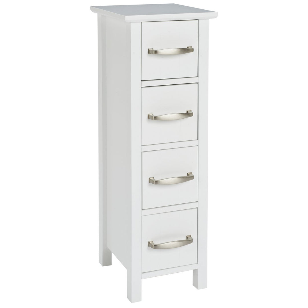 Home 4 Drawer Bathroom Drawer Unit - White