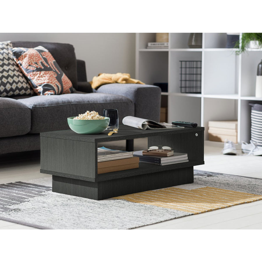 Home Cubes 1 Shelf Coffee Table - Black