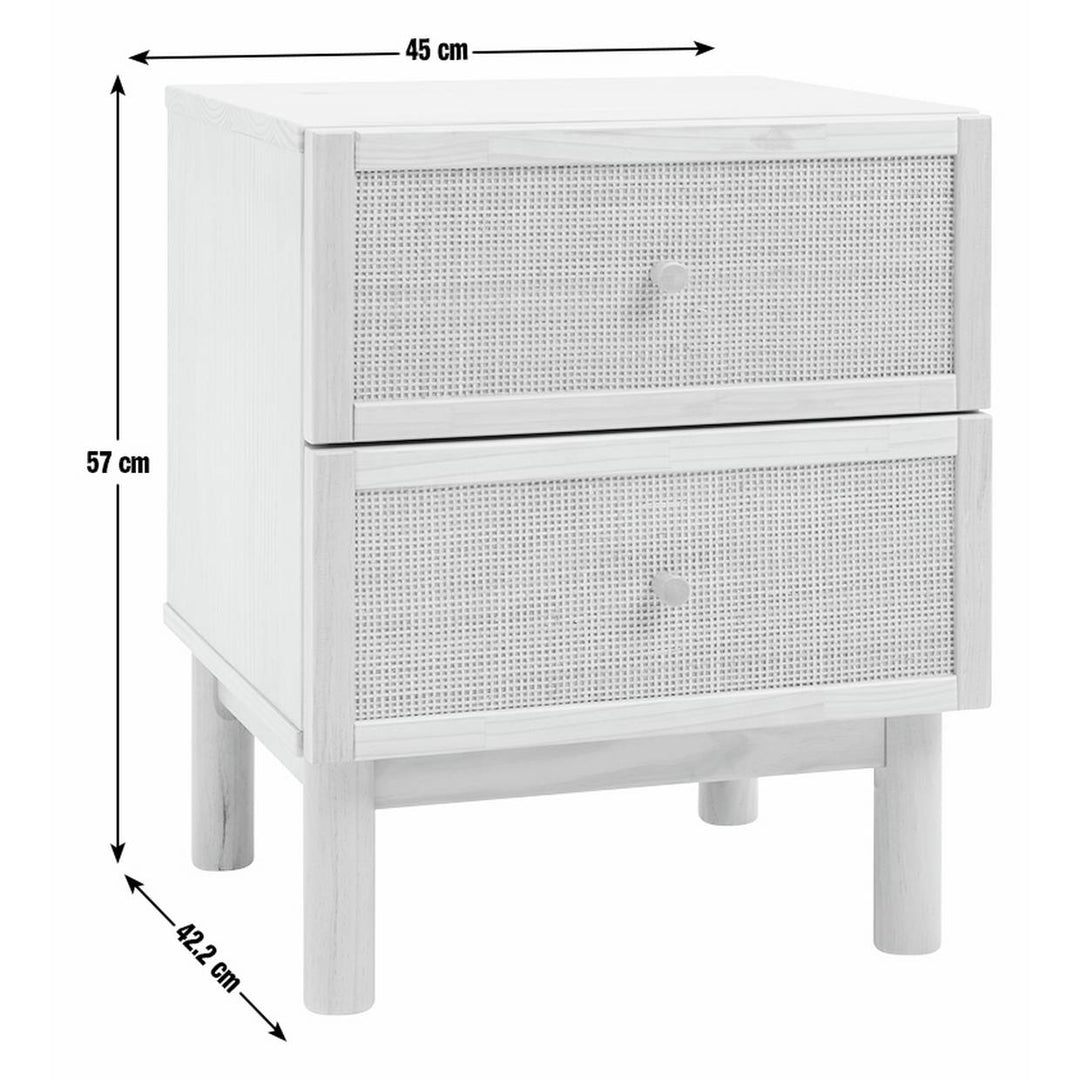 Habitat Simone 2 Drawer Bedside Table
