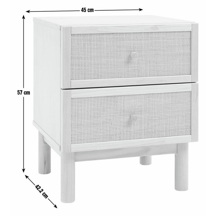 Habitat Simone 2 Drawer Bedside Table