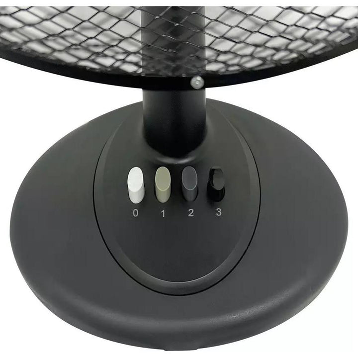 Challenge 12 Inch Oscillating Desk Fan - Black