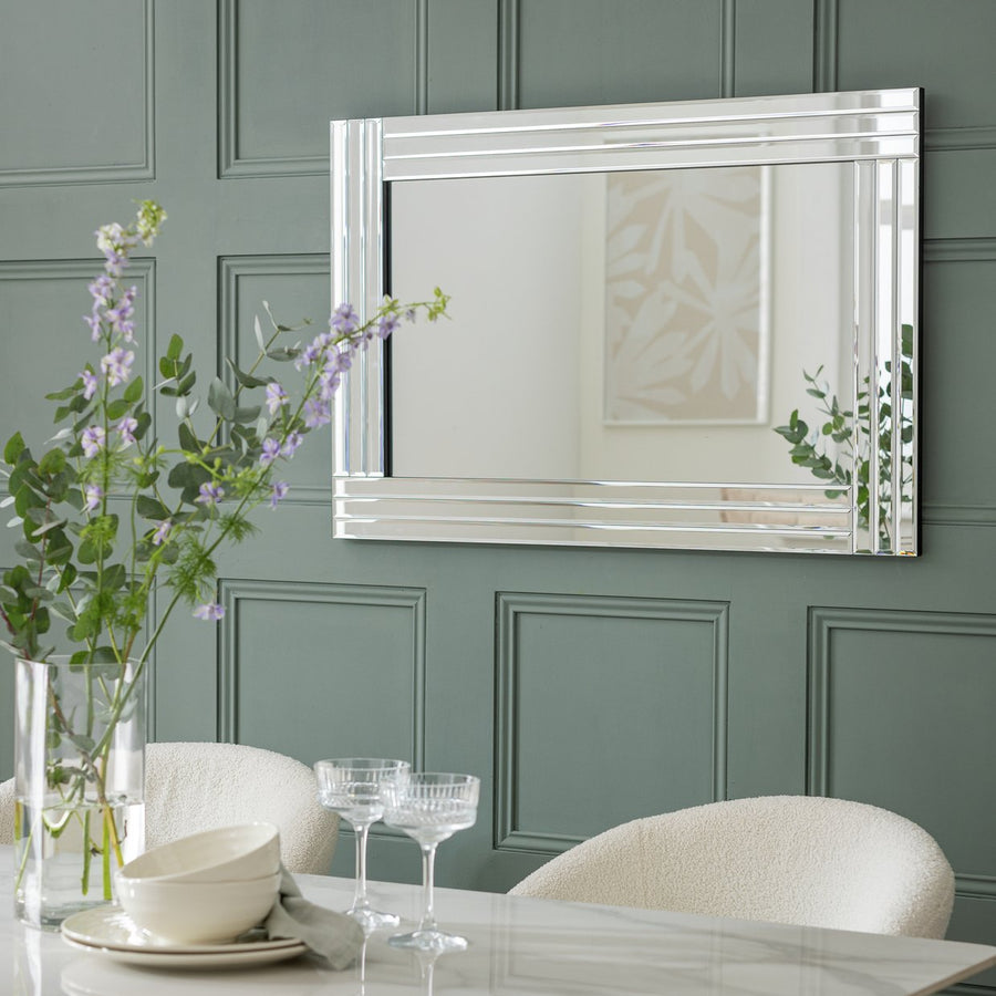 Home Bevelled Full Length Wall Mirror - 90x60cm