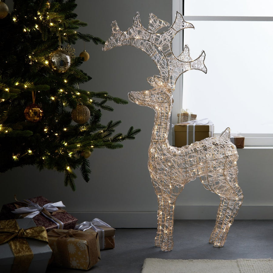 Habitat Christmas Decoration Standing Reindeer LED Lights - Warm White